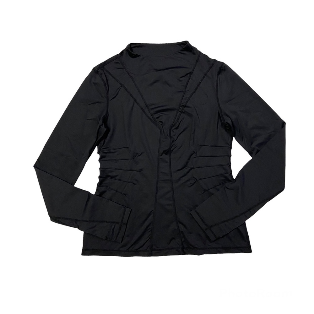LULULEMON Women’s Elan L/S Tech Running Yoga Long Sleeve Top Black Size 6